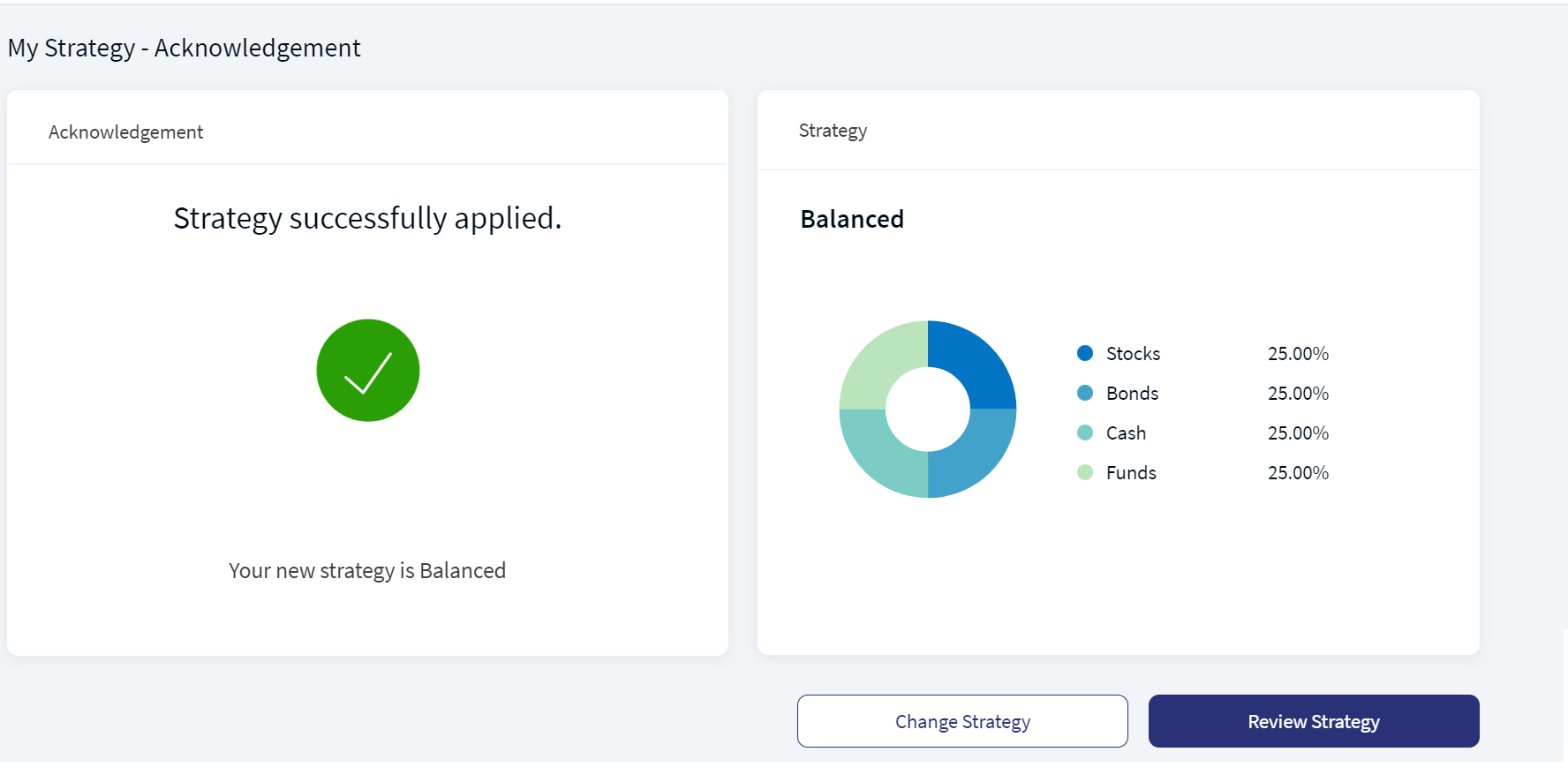 Changed Strategy Acknowledgment